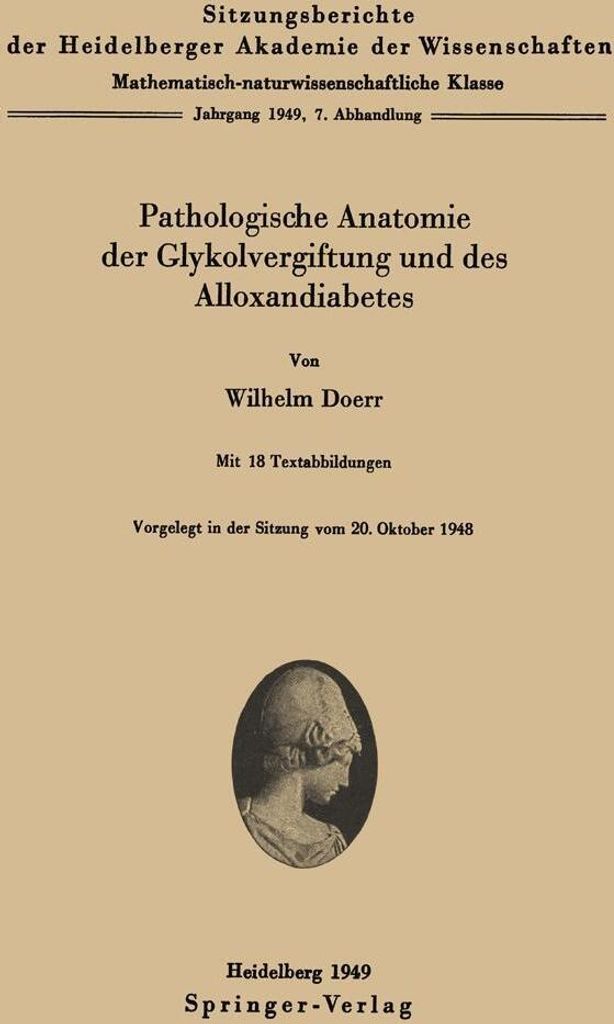 Pathologische Anatomie der Glykolvergiftung und des Alloxandiabetes