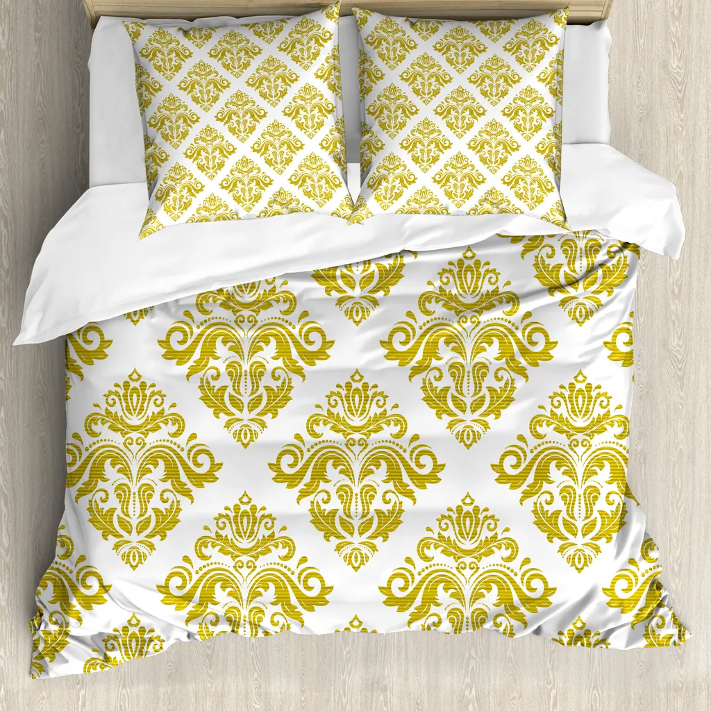 Copripiumino Matrimoniale Anallergico ABAKUHAUS 200x200 Damasco Verde
