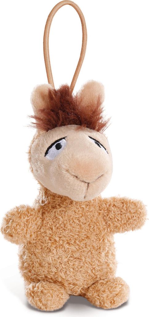 NICI LED Plüsch-Handtaschenanhänger Lama Luis (braun, 9cm) Produktbild 