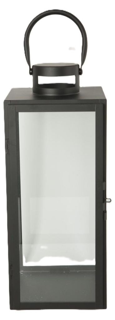 TrendLine Deko Laterne Metall 16,5 x 17 x 41 cm schwarz Produktbild 