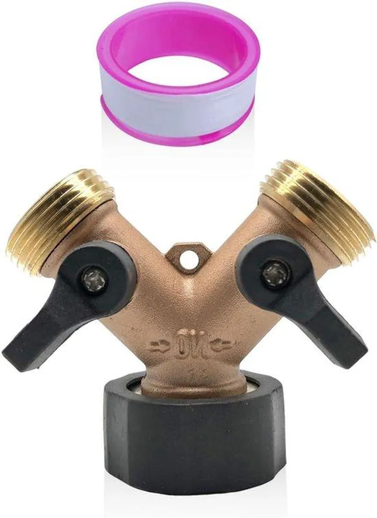Raccord double inox pour tuyau d'arrosage, robinet jardin anti-corrosion