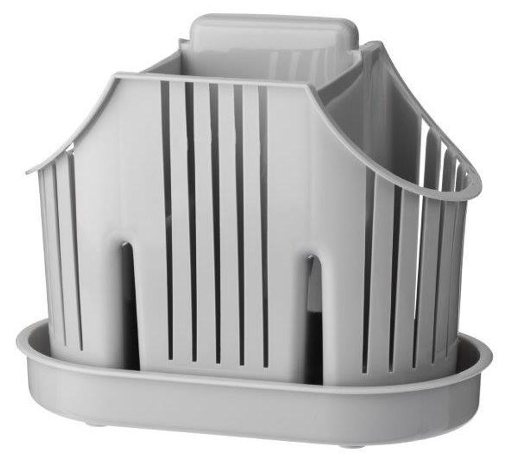 Portaposate con base a 3 scomparti Rico grigio Immagine del prodotto 