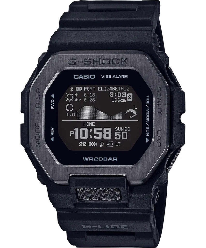 Montre CASIO G-SHOCK Noire GBX-100NS-1ER Idéale pour le Surf et Sport