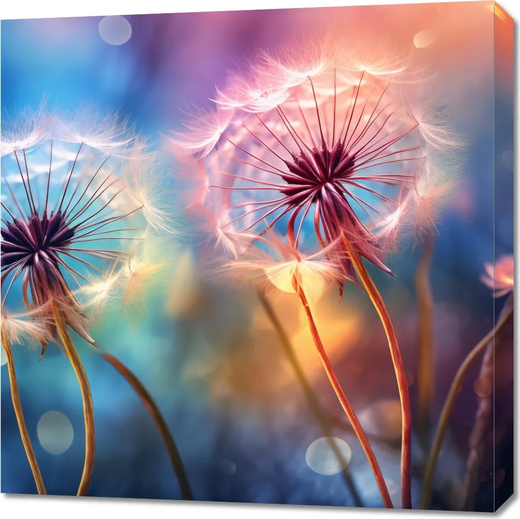 Tableau Carré 70 x 70 cm Magie délicate - Impression HD Grand Format