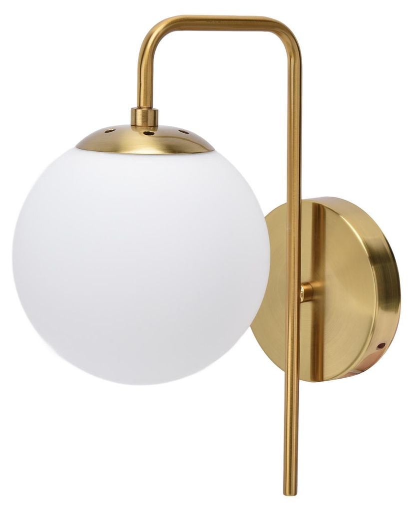 Nordic Modern E27 Glass Ball LED Wall Light Frosted Texture Round Bedroom Wall Lamp 110‐240V
