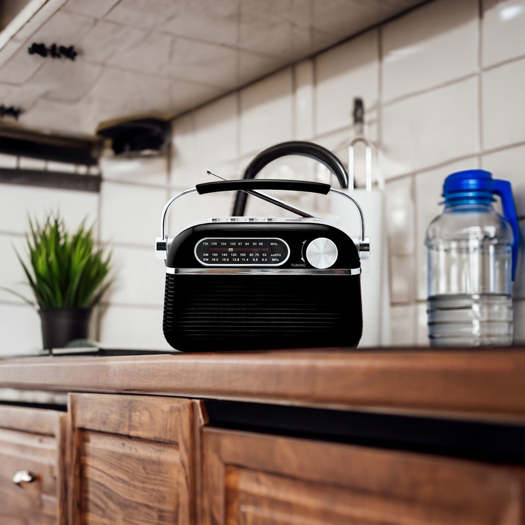 Retro rádio reproduktor Vintage rádio 1200 mAh přenosné FM Obrázek produktu 9
