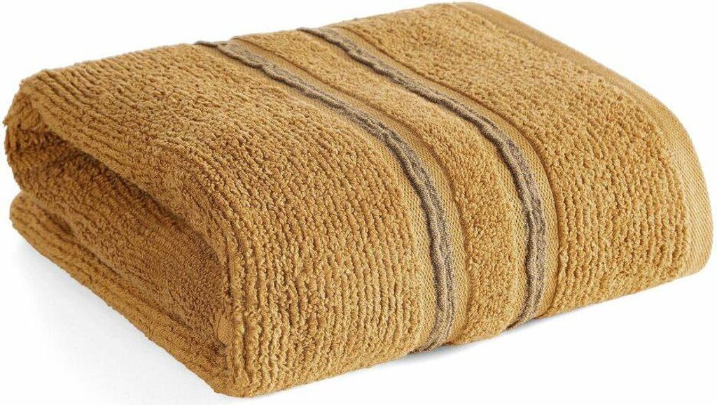 EUROFIRANY | Handtuch - Badetuch - 30 x 50 cm - gelb - Baumwolle - Frottee