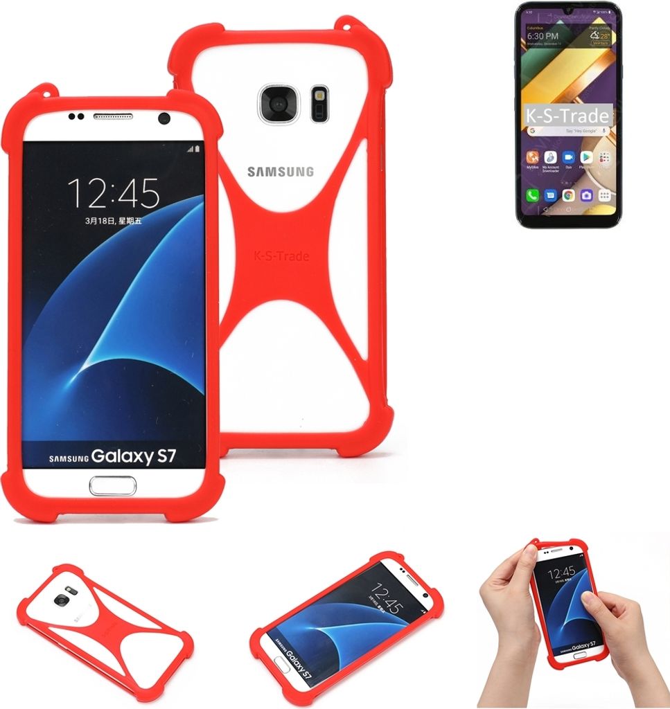 K-S-Trade Handy-Hülle kompatibel mit LG Electronics Premiere Pro Plus Schutz-Hülle Bumper Silikon Schutz Hülle Cover Case Silikoncase Silikonbumper