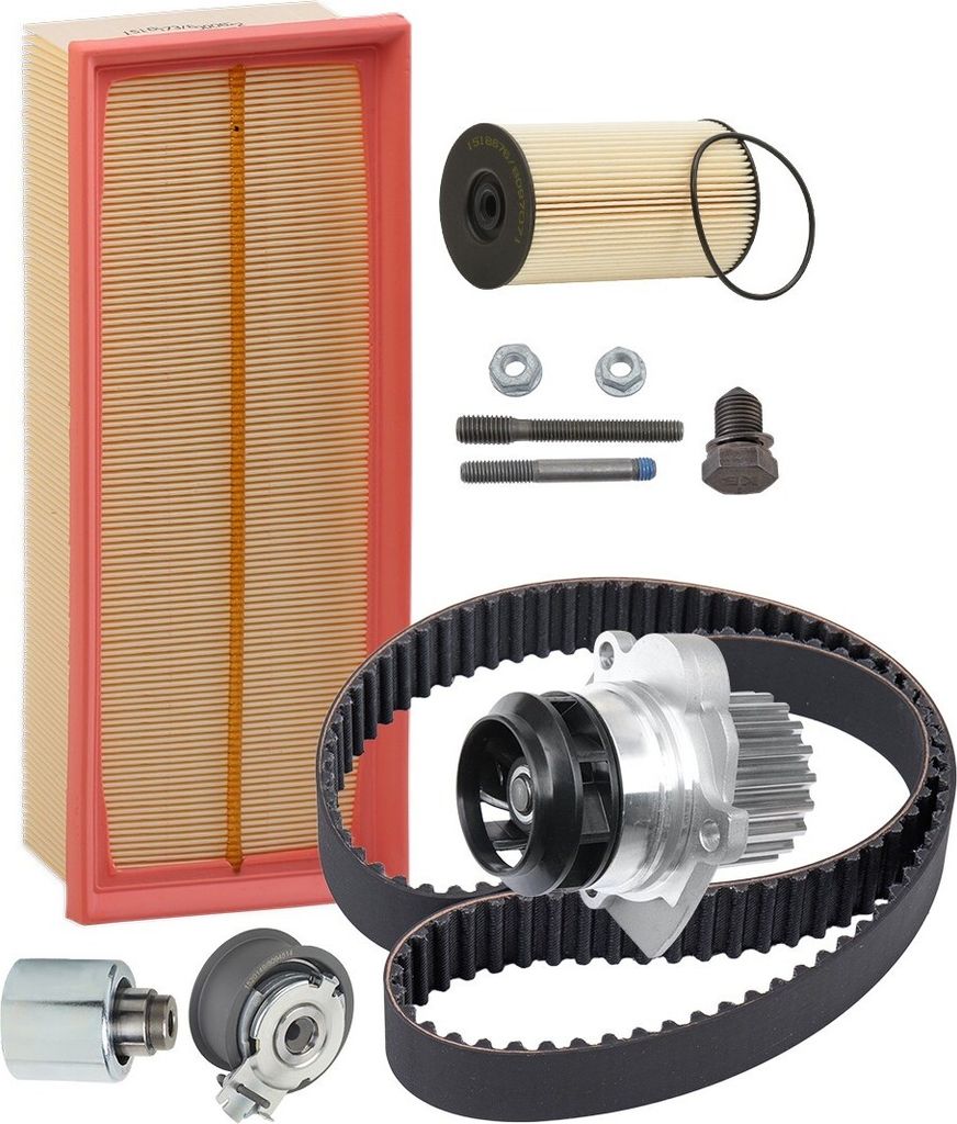 RIDEX Inspektionspaket Filterset für VW Golf V Schrägheck (1K1) TOURAN (1T1, 1T2) Passat Variant (3C5) Caddy III Kombi (2KB, 2KJ, 2CB, 2CJ) Eos