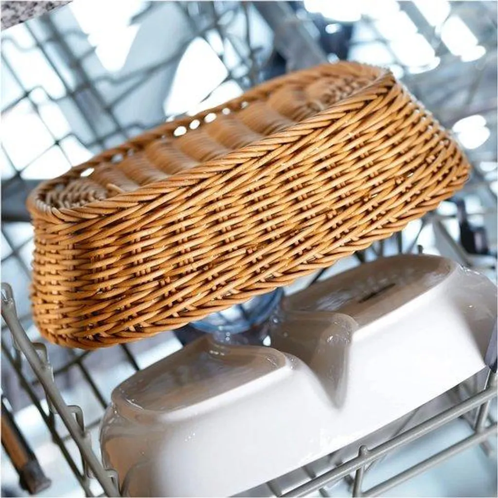 Panier de présentation ovale 25 cm beige clair pour pain et viennoiserie