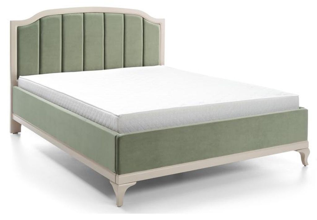 Design Bett Luxus Doppel Hotel Betten Schlaf Zimmer Leder Modern Stoff 160*200cm
