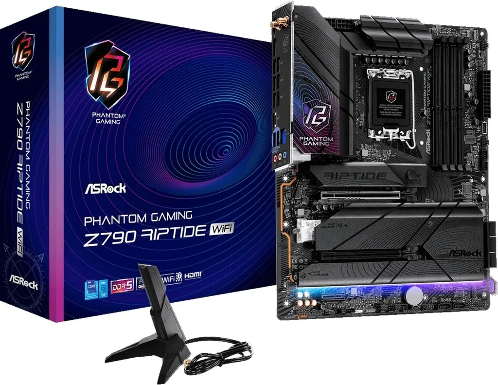 ASRock Phantom Gaming Z790 Riptide WiFi Carte Mère ATX LGA1700 DDR5