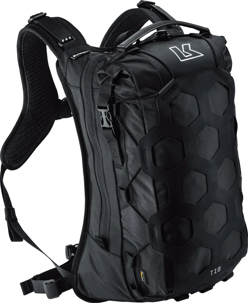 Sac à dos moto Kriega Trail 18 noir : protégez vos affaires de la pluie