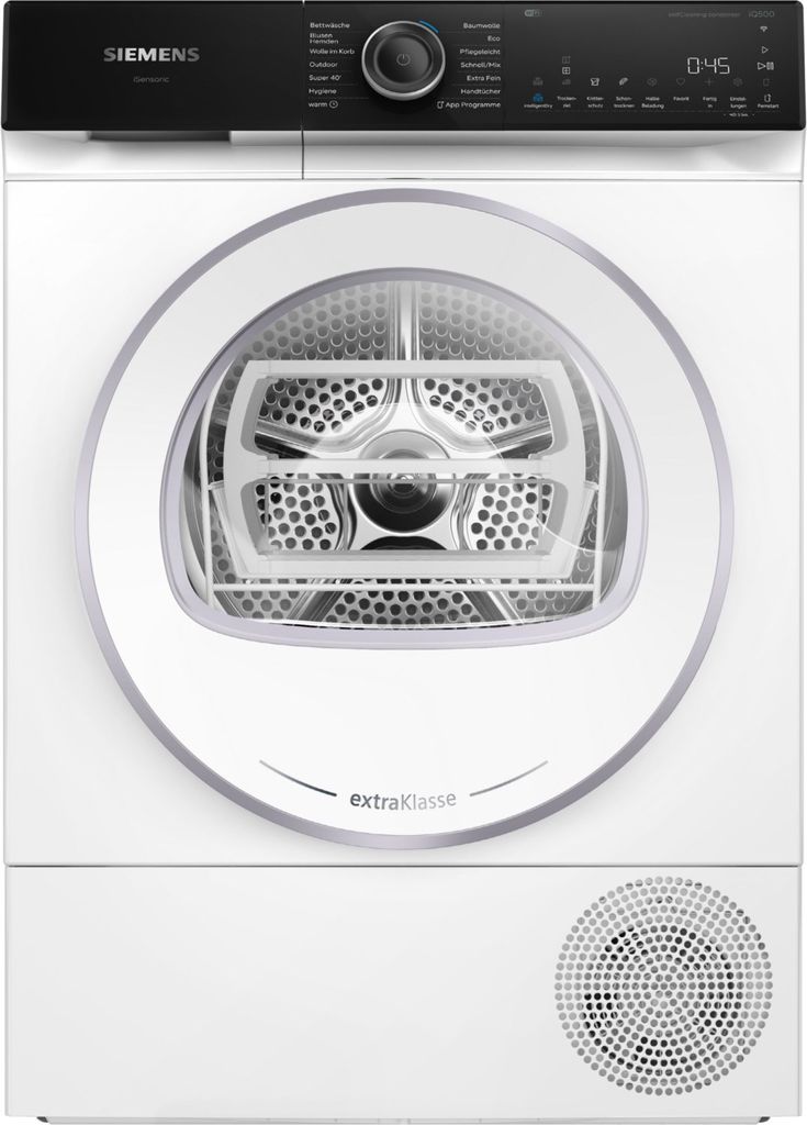 Siemens WQ45H2B90 iQ500 Wärmepumpentrockner 8 kg