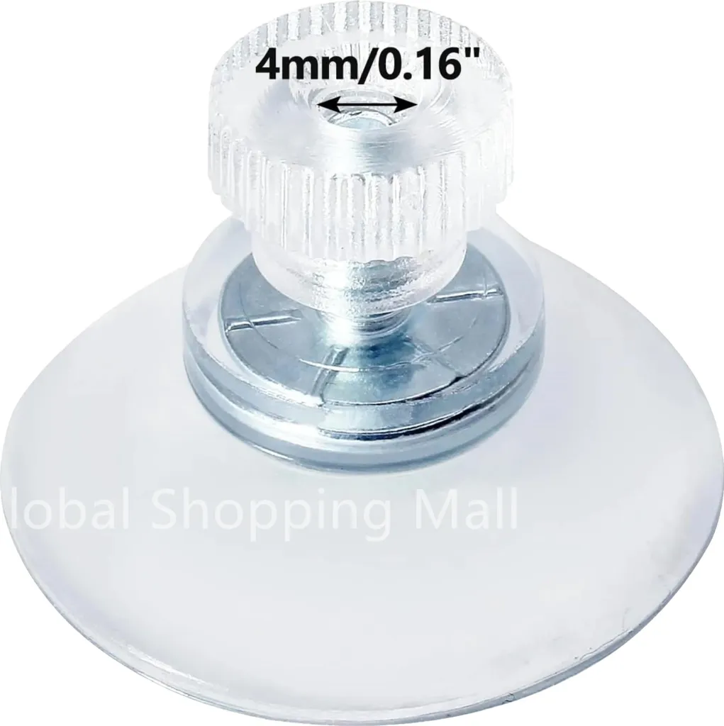 Lot de 50 Ventouses Transparentes Adhésives 25 mm Multi-usages Pro