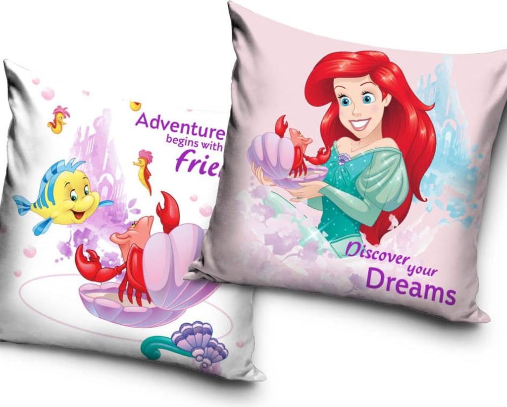 Kissenbezug 40x40 Ariel Meerjungfrau Disney Velvet Produktbild 