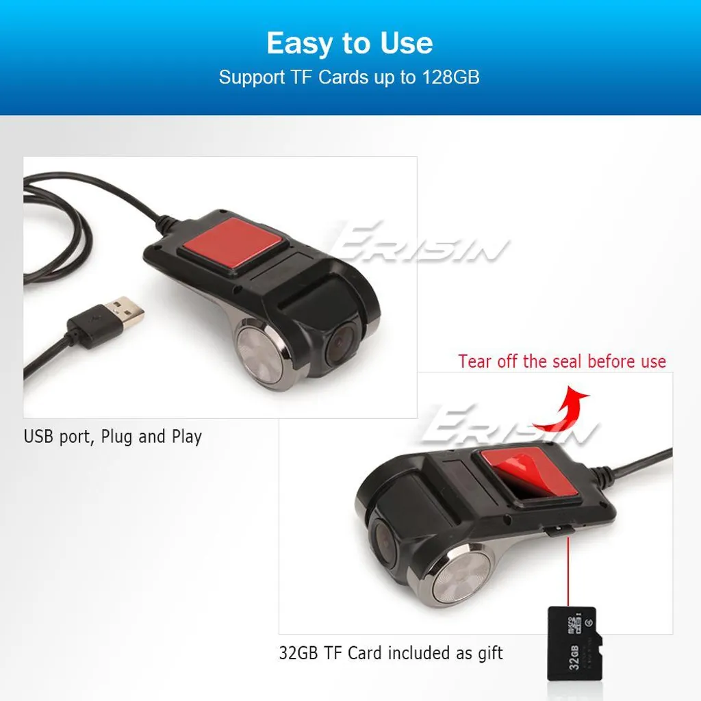 Dashcam voiture Full HD objectif réglable et vision nocturne Starlight PRO