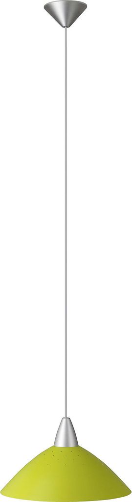 Logo Pendelleuchte 35cm silber/grün