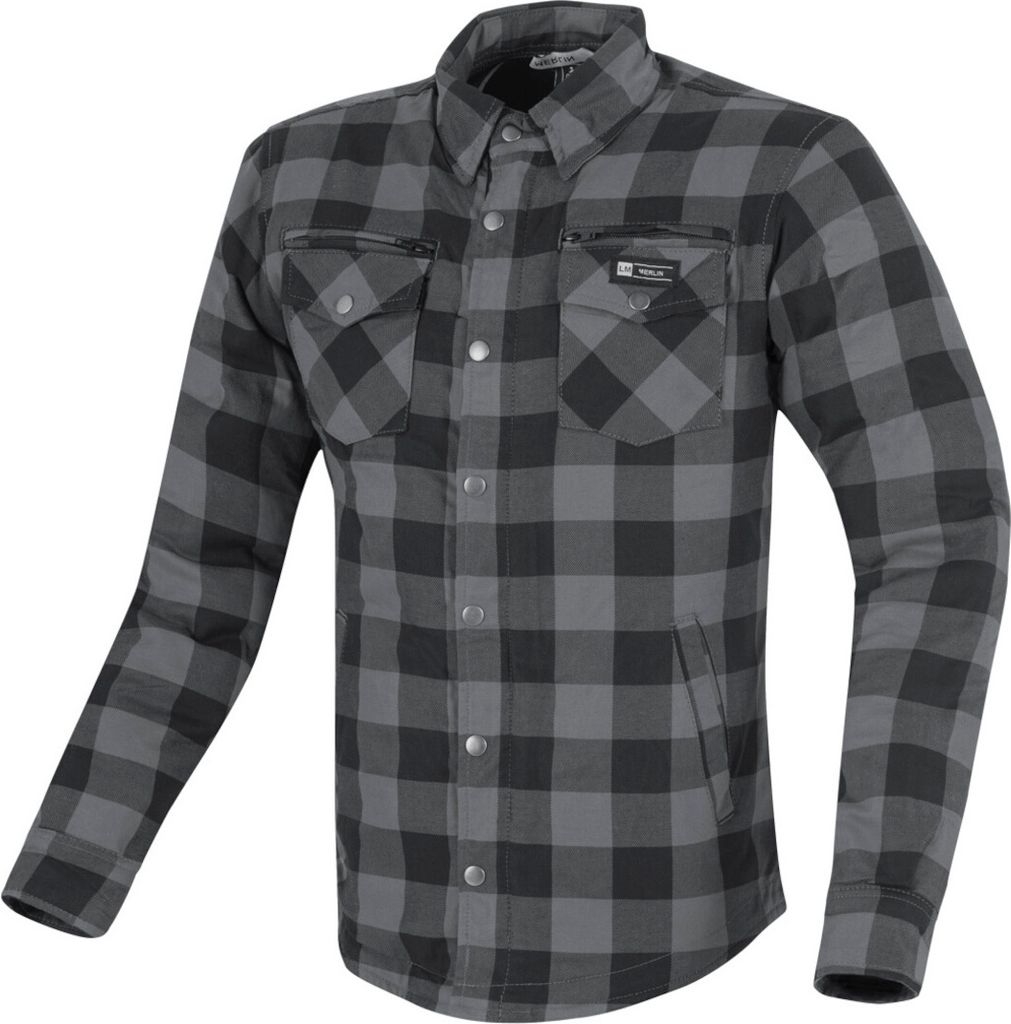 Merlin Madison Damen Motorrad Hemd, grau, S