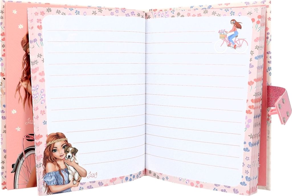 Depesche TOPModel Tagebuch Rosa Mit Herz-Schloss - Model Motiv Tagebuch Für Mädchen