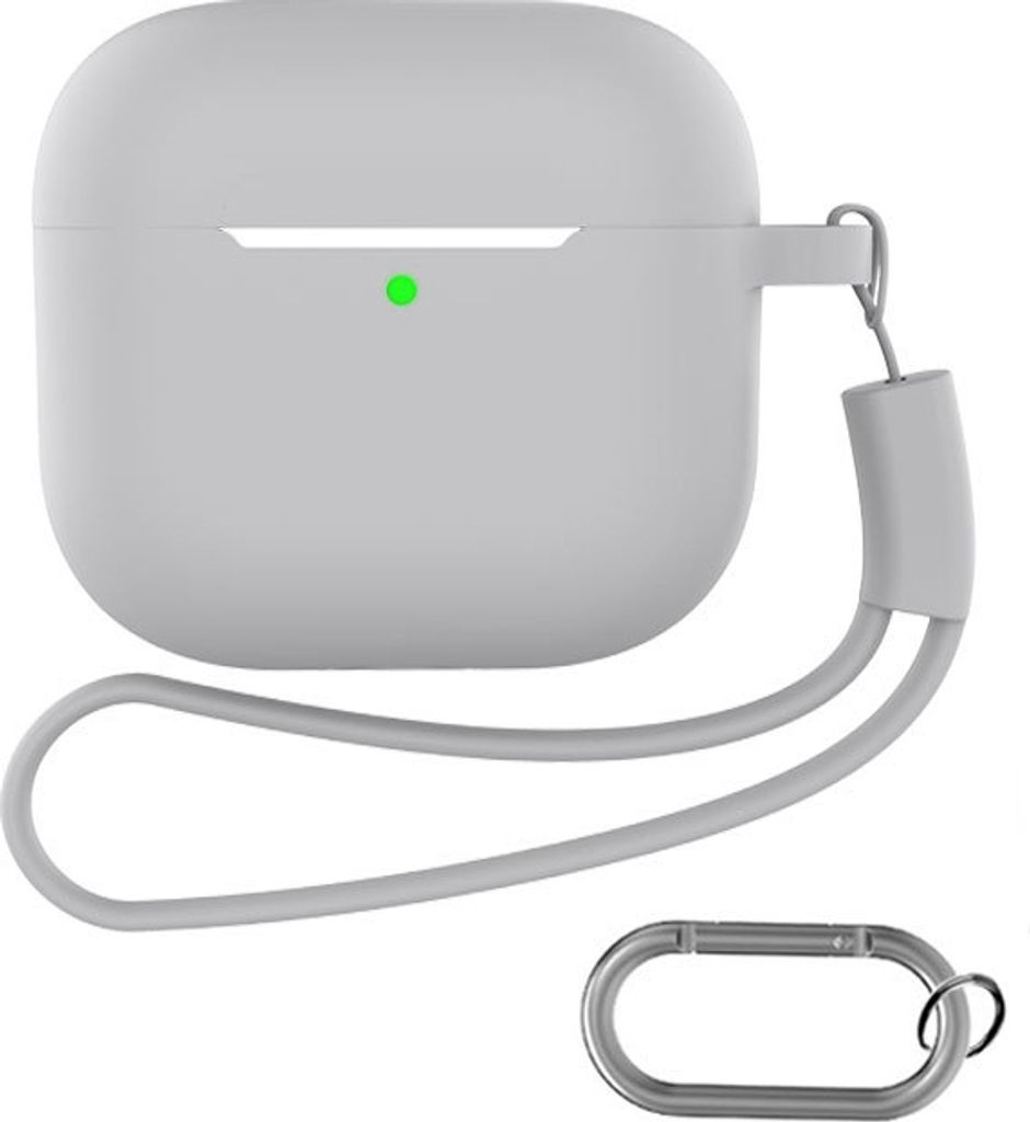 INF AirPods-Etui mit Schlüsselanhänger und Zubehör Grau Airpods Pro 2