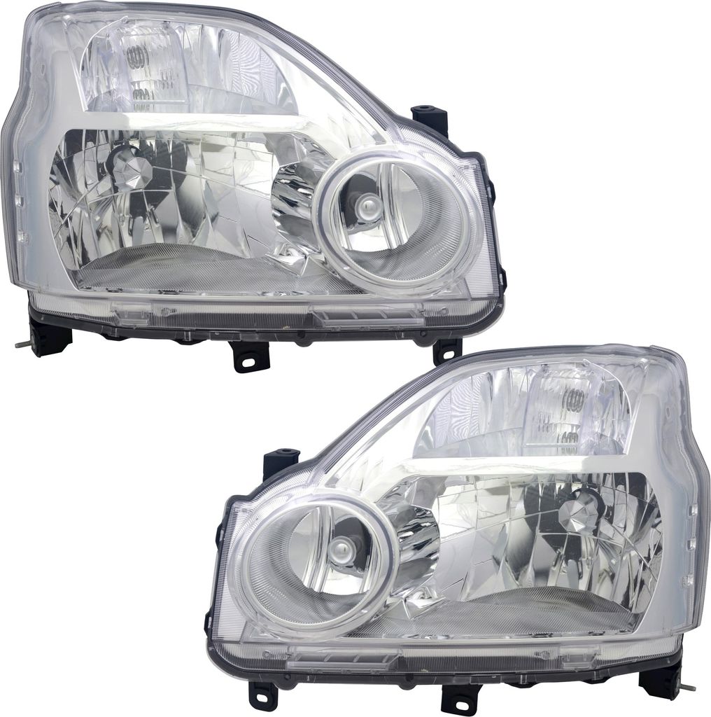 TYC Scheinwerfer Set für Nissan X-Trail T31 07-10 H4 LWR Stellmotor vorne TYC