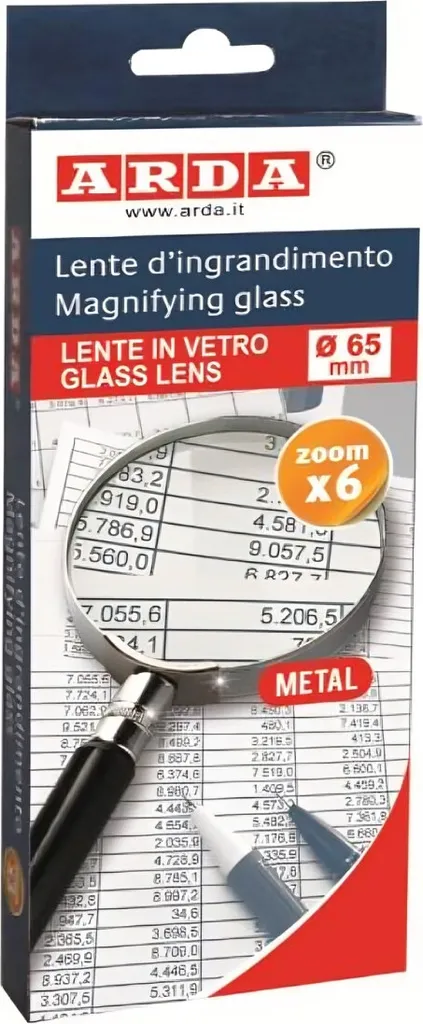 ARDA 633 Loupe 6x de Poche Noir et Gris - Optique Haute Précision - 2