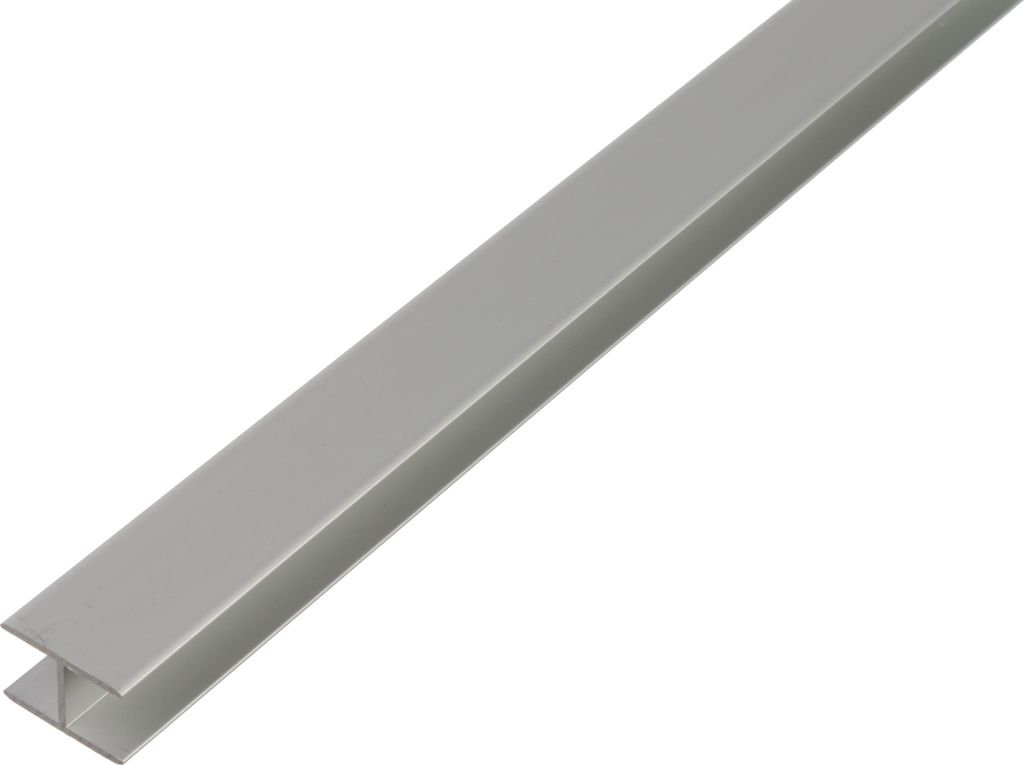 Alberts H-Profil | selbstklemmend | Aluminium, silberfarbig eloxiert | 1000 x 15,9 x 24 mm