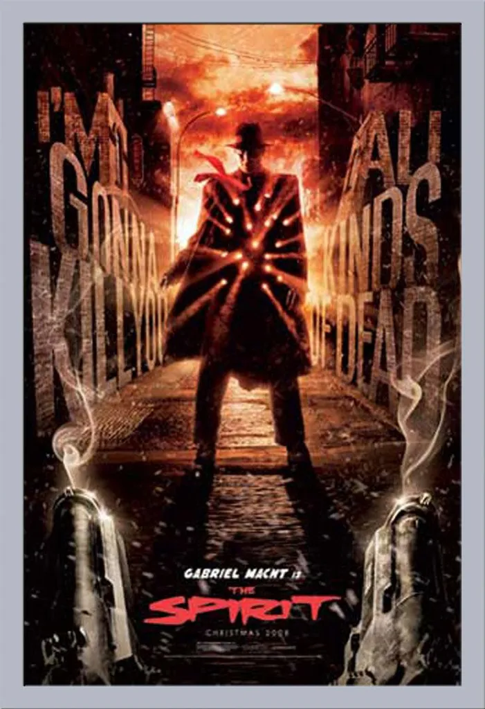 Spirit, The - Poster - All Kinds of Dead + cornice rimovibile, Shinsuke® Maxi MDF argento, disco acrilico