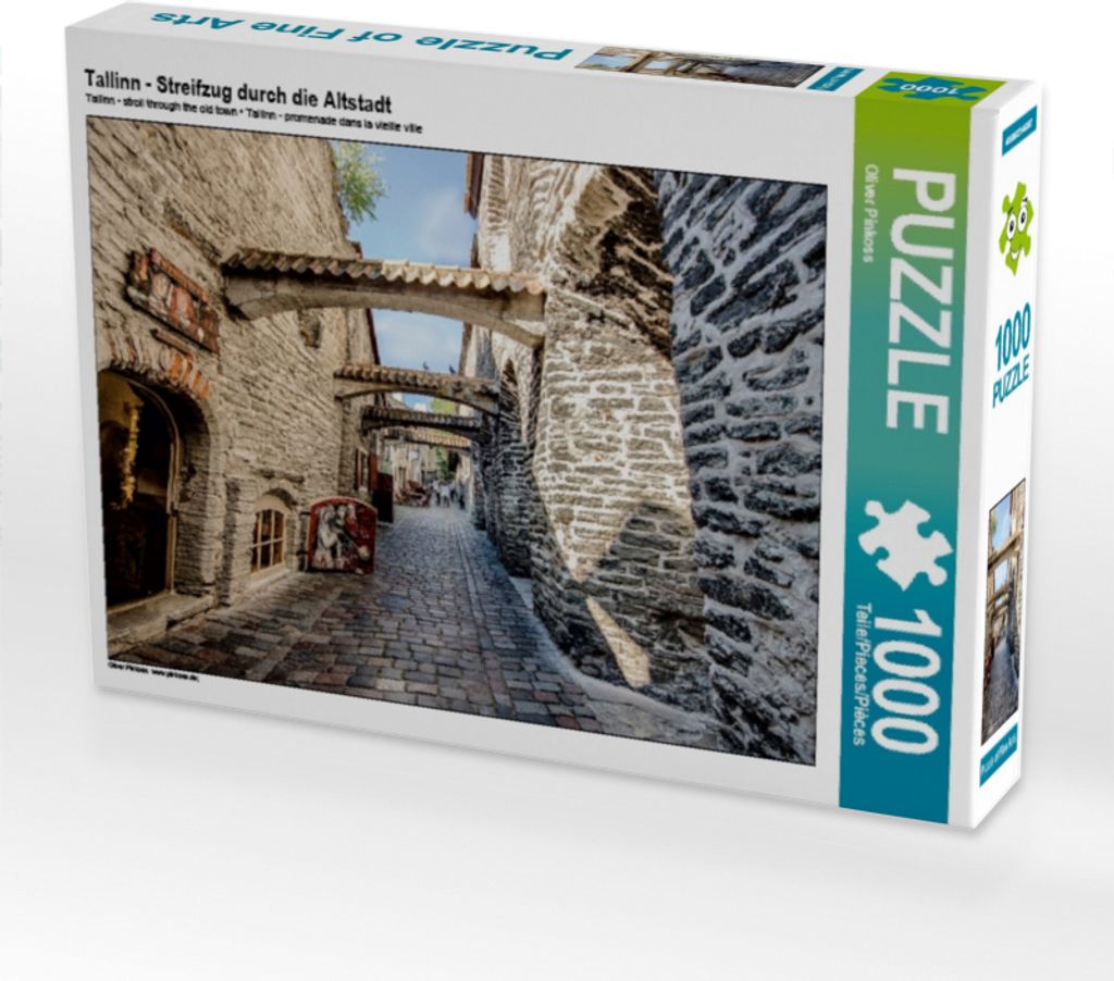Calvendo Tallinn - Streifzug durch die Altstadt 1000 Teile Puzzle quer 640x480mm, Pinkoss Oliver; 7292034