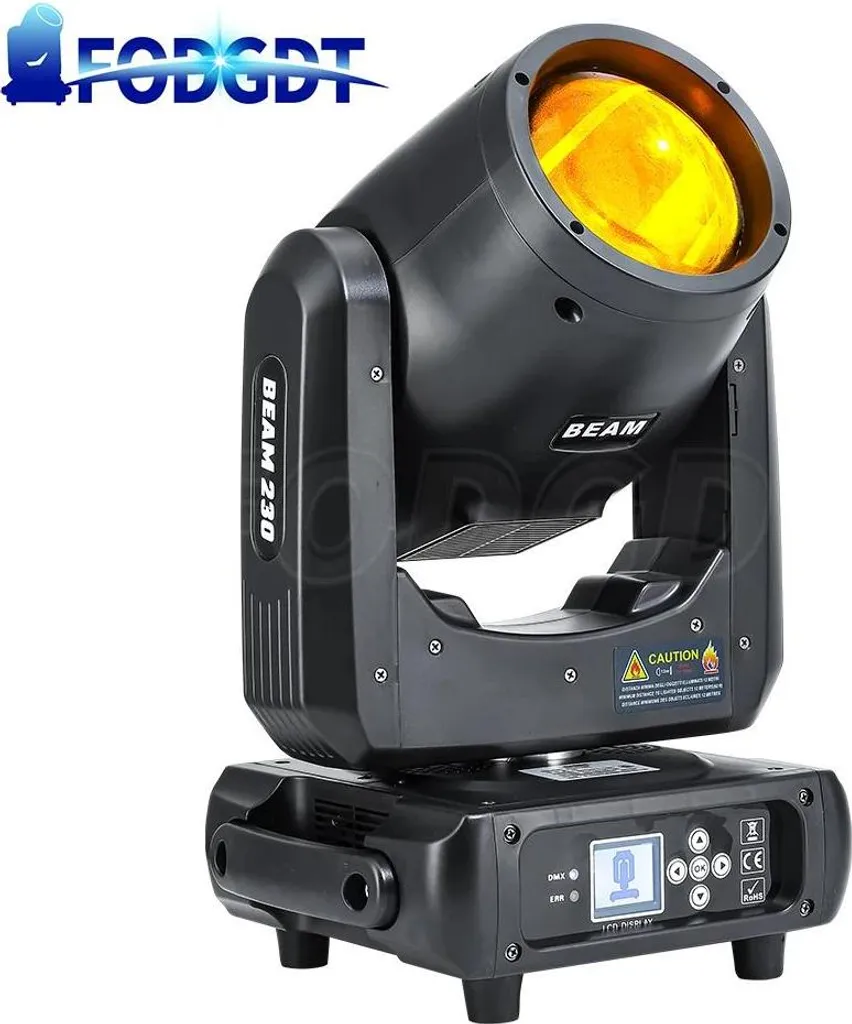 Lyre 230W DMX Mobile : Solution Éclairage Puissant et Compact avec Prise EU - 2