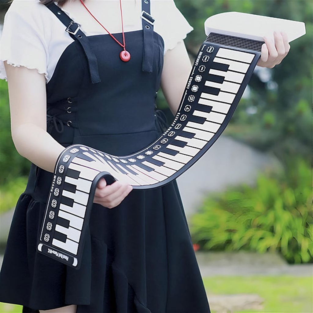 Skládací piano 83x22,5 cm se zvukovou mechanikou, funkcí Obrázek produktu 4