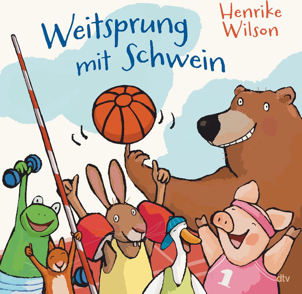 Weitsprung mit Schwein