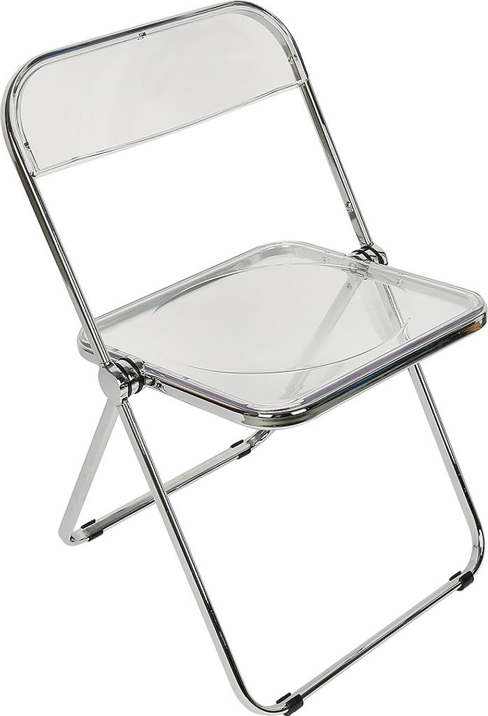 1er Set Acryl Klappstuhl,Lounge-Sessel,Besuchersstuhl,Weiß Produktbild 
