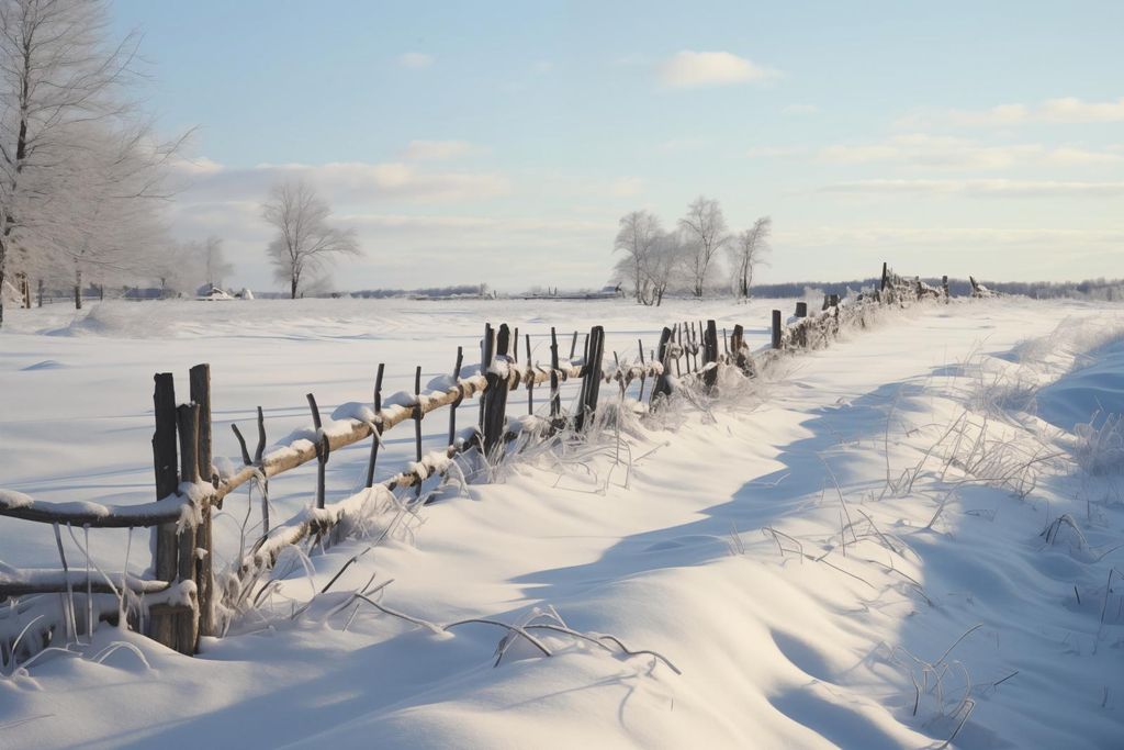 Poster 45x30cm Ruhe des Schneelands