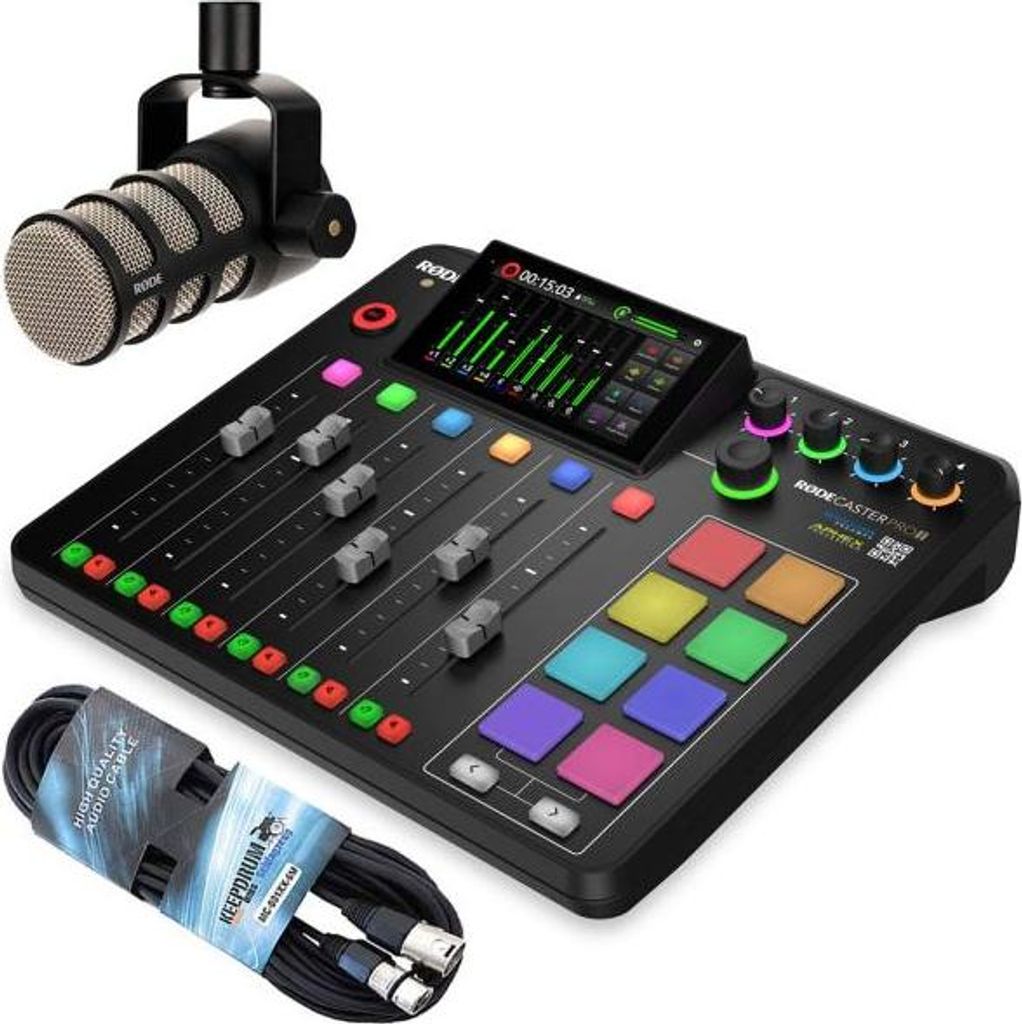 Rode Rodecaster Pro II Station mit Podmic mit Kabel