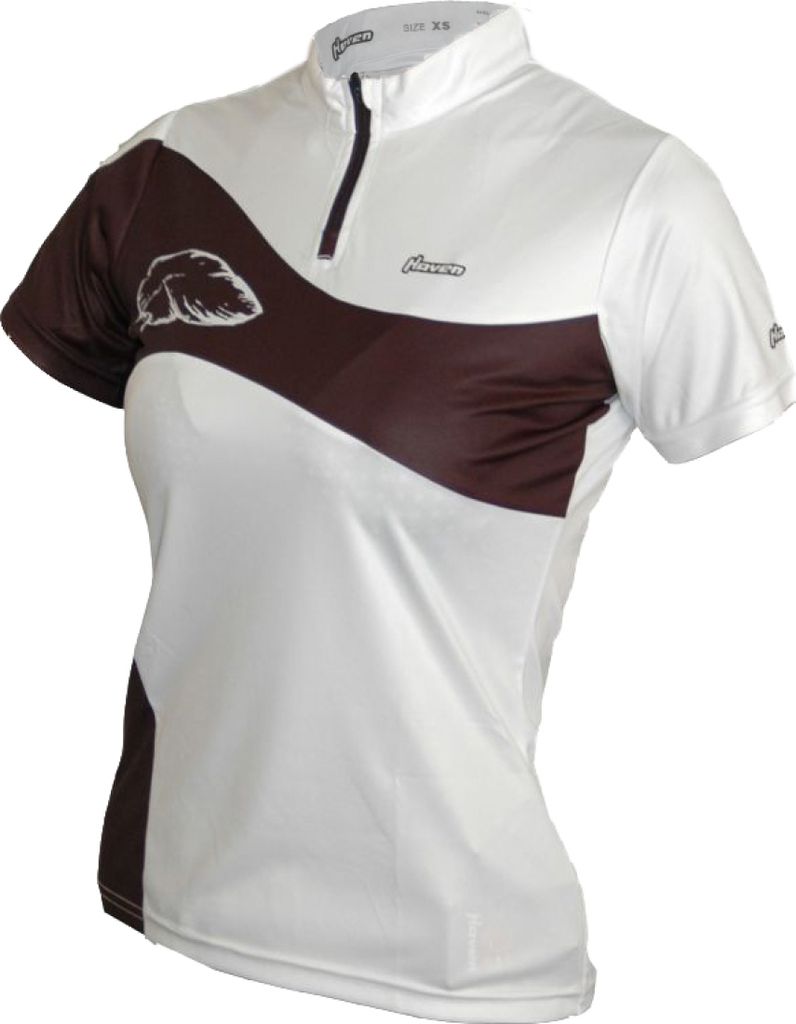 HAVEN Kurzarm Fahrradtrikot - COMTESS - Weiß/Schwarz XS