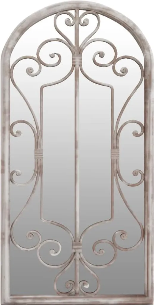 vidaXL Miroir Sable 70x30 cm en Fer - Miroir Mural Industriel Intérieur