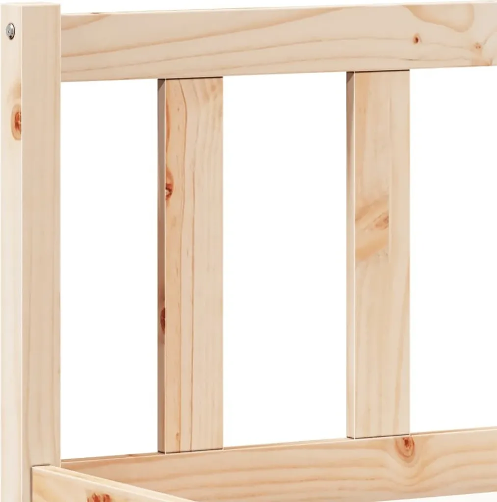 Offerta SYFAX Letto Extra Lungo 140x210 - Legno Massello Prezzo Shock - 6