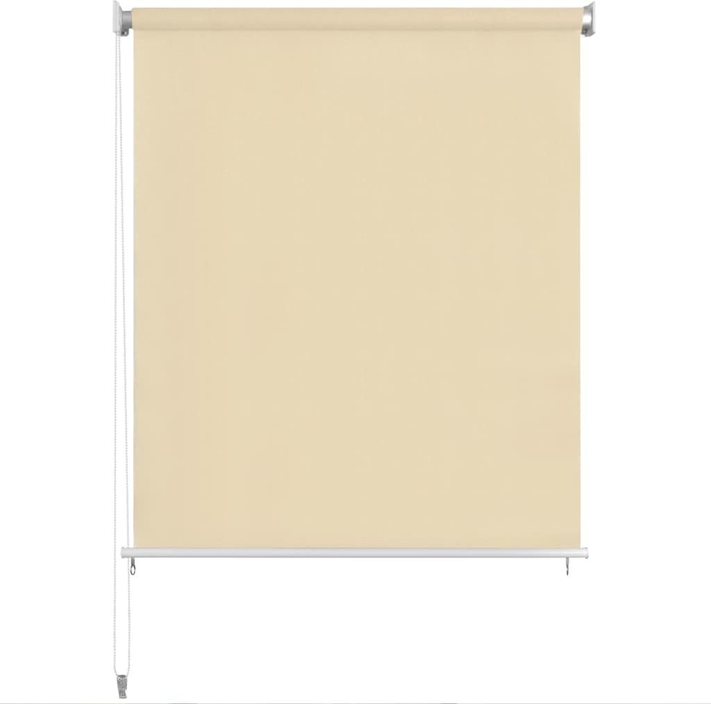 vidaXL Außenrollo Creme 80x140 cm HDPE