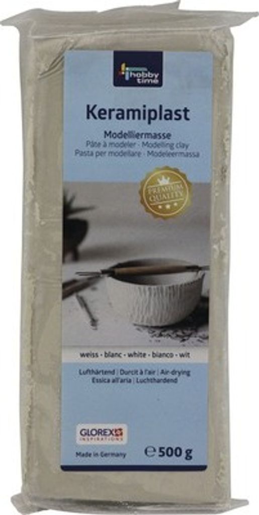 Glorex Keramiplast 500 g, biela Obrázok produktu 
