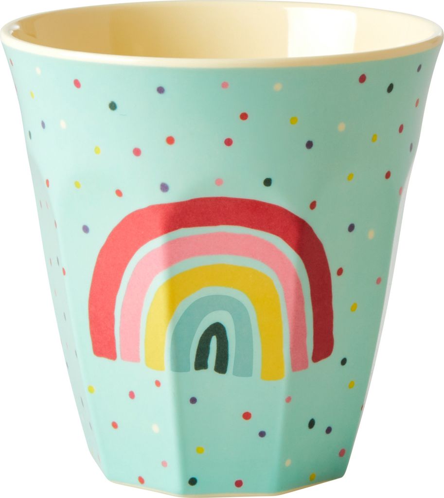 Haofy Set Di 4 Tazze In Melamina, Simili Alla Porcellana, Con Puntini Blu, Infrangibili E Resistenti, Per Bevande E Feste