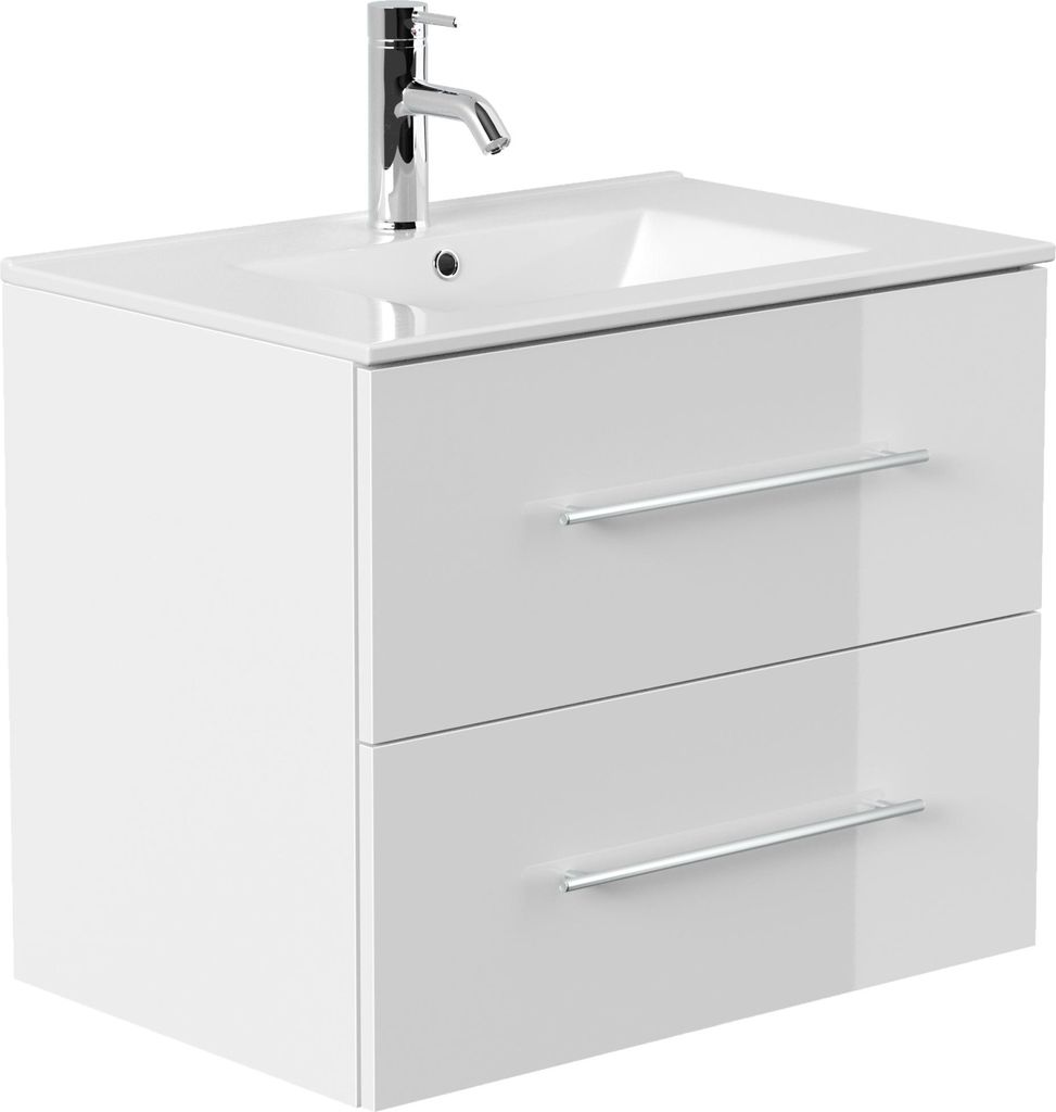 Badmöbel Firenze 70 SoftClose weiss hochglanz : Weiss hochglanz Varianten: Weiss hochglanz