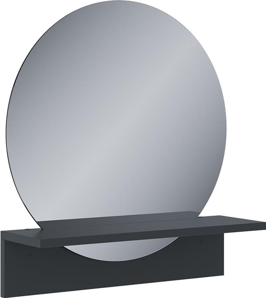 Koupelnové zrcadlo Vicco Elyra Černá 50 x 54.5 cm s policí, Obrázek produktu 