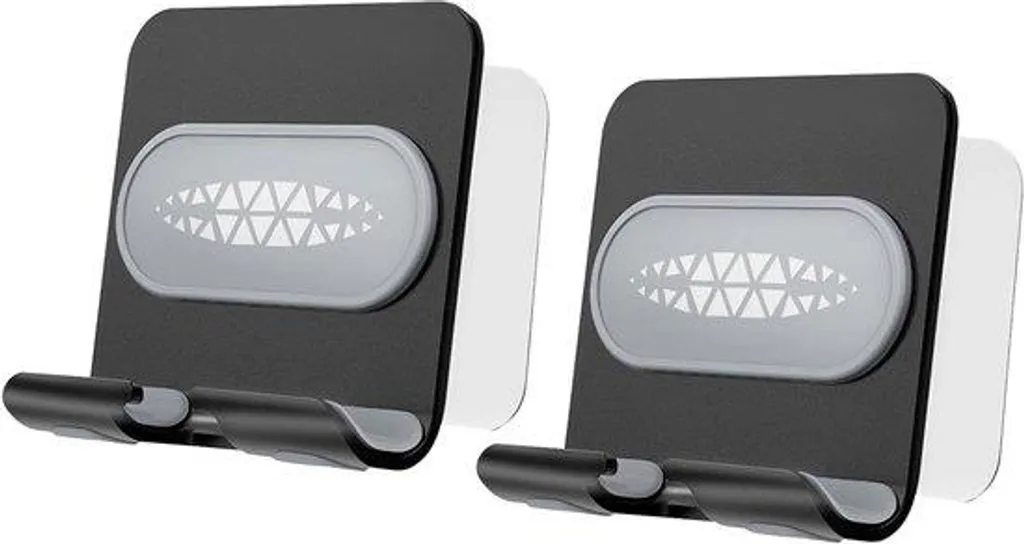 Support smartphone mural adhésif - Pack de 2 fixations sans trou mural