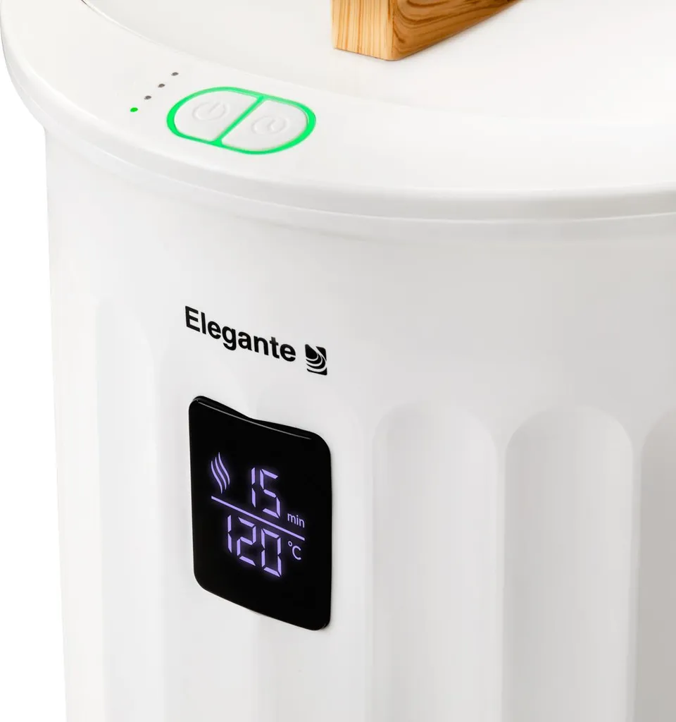 Sèche-serviettes 480W ELEGANTE E18 : chaleur douce et design compact