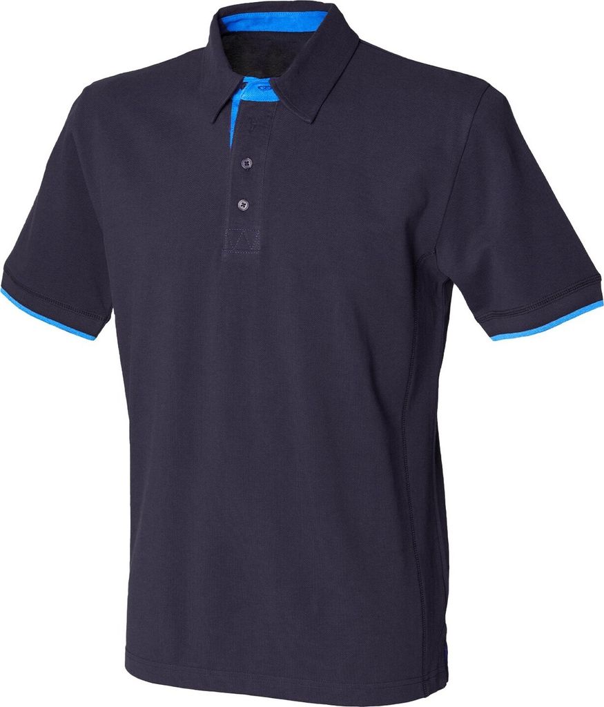 Front Row - Poloshirt für Herren PC6047 (M) (Marineblau/Meeresblau)