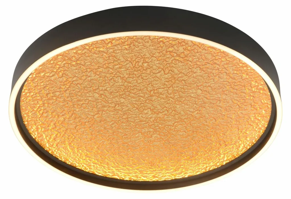 Luminaire de Plafond Design Moderne 6000 Lumens GEETI Noir et Or