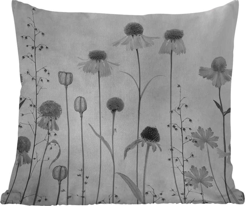 MuchoWow Outdoor Kissen - Pflanzen - Stilleben - Aquarell - 45x45 cm - Wetterfest - Lounge Kissen - Fotokissen - Dekoratives Kissen