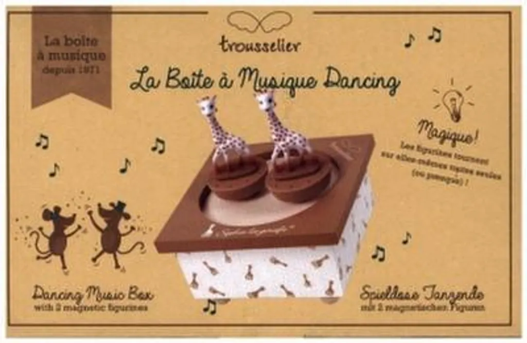 Boîte Musicale Sophie la Girafe pour Endormir Bébé et Décorer sa Chambre